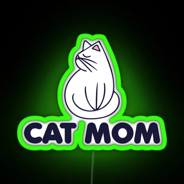 Cat Mom RGB Neon Sign