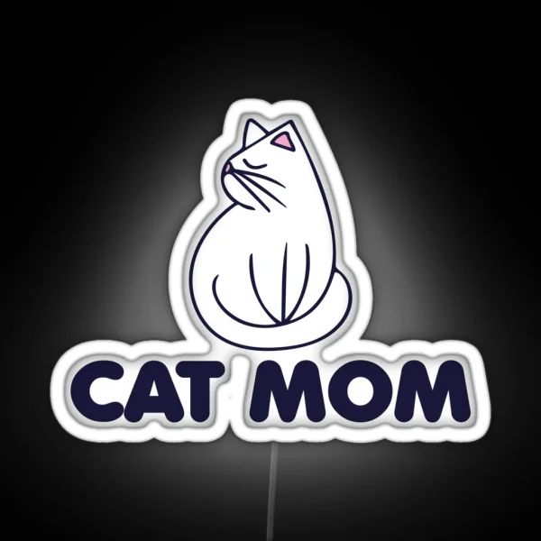 Cat Mom RGB Neon Sign