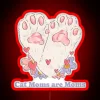 Cat Moms Are Moms Cat Parent Design RGB Neon Sign - Image 2
