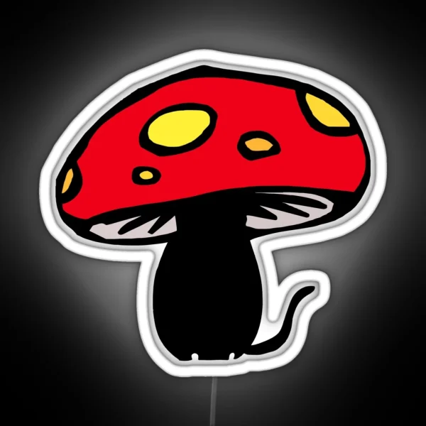 Cat Mushroom Essential Led RGB Neon Sign