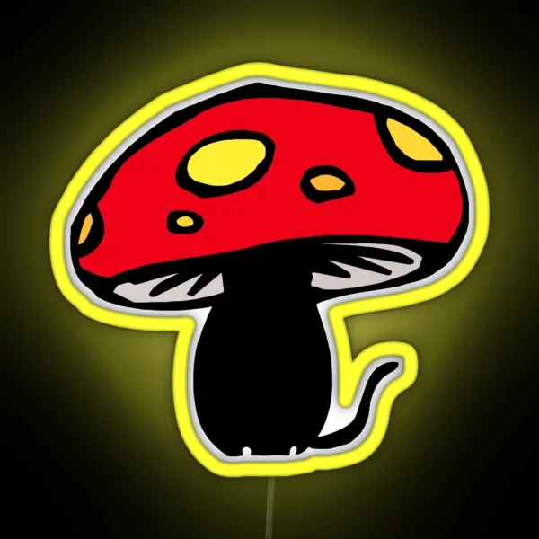 Cat Mushroom Essential Led RGB Neon Sign