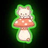 Cat On Mushroom Cute RGB Neon Sign - Image 4