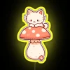 Cat On Mushroom Cute RGB Neon Sign - Image 5