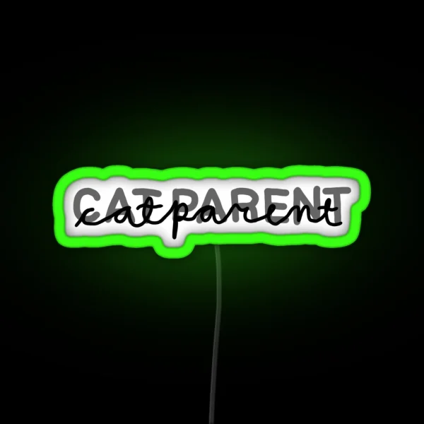 Cat Parent RGB Neon Sign