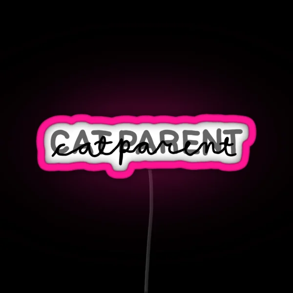Cat Parent RGB Neon Sign