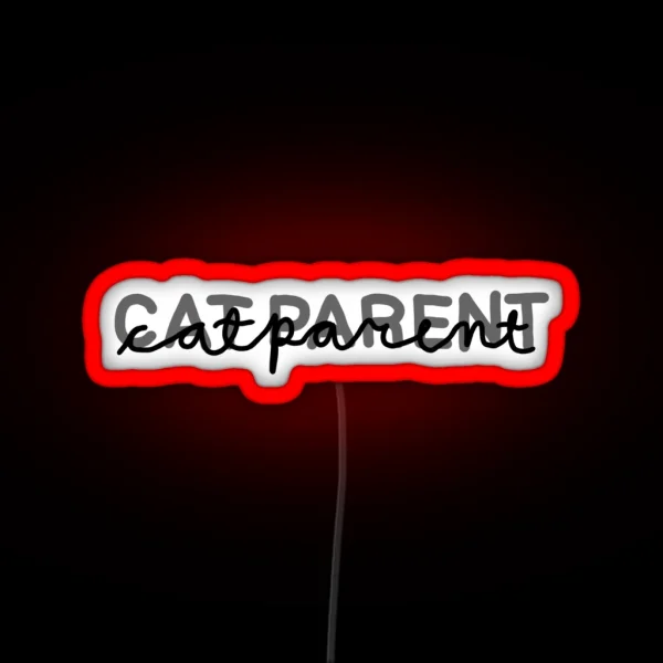 Cat Parent RGB Neon Sign