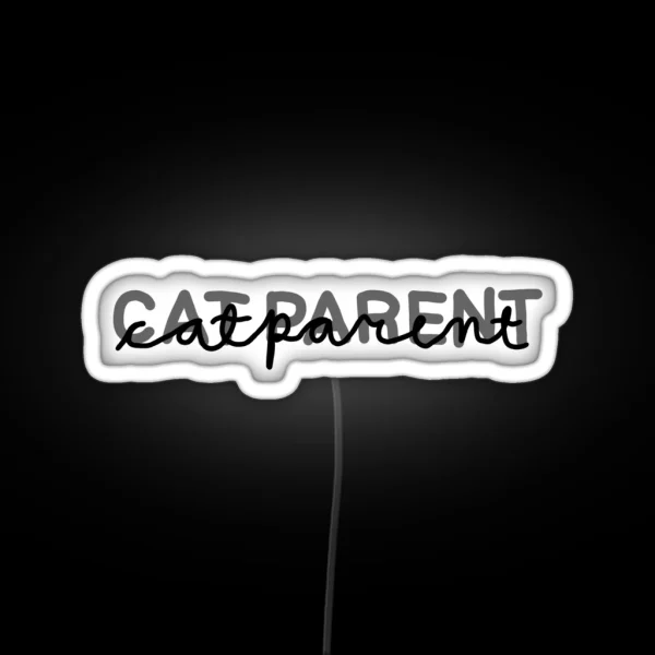 Cat Parent RGB Neon Sign