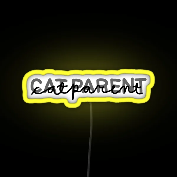 Cat Parent RGB Neon Sign
