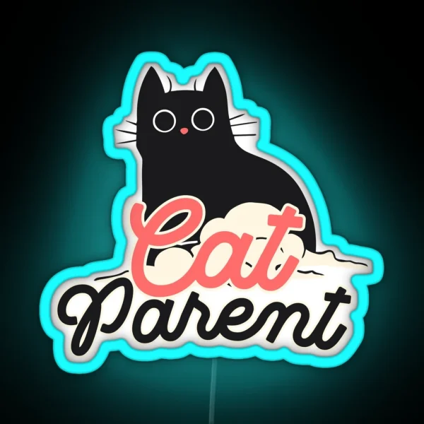 Cat Parent RGB Neon Sign
