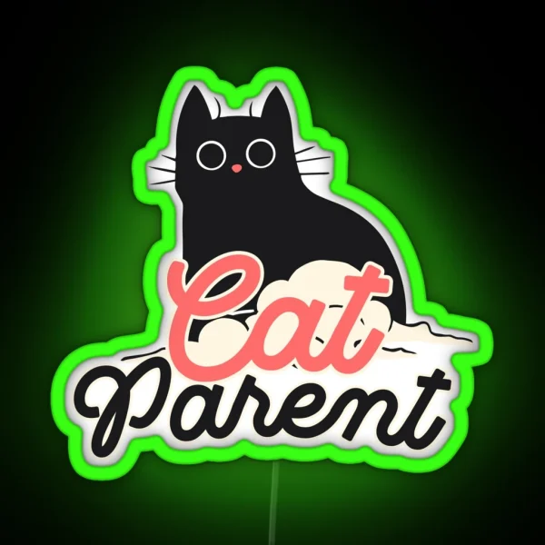 Cat Parent RGB Neon Sign