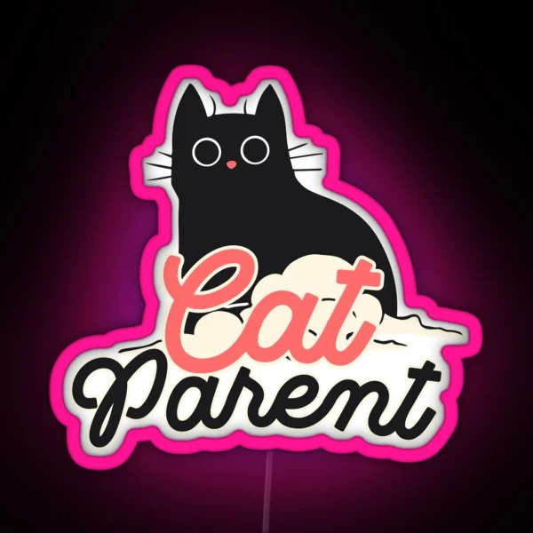 Cat Parent RGB Neon Sign