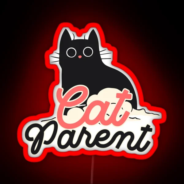 Cat Parent RGB Neon Sign