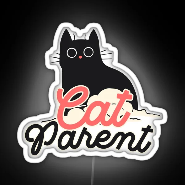Cat Parent RGB Neon Sign