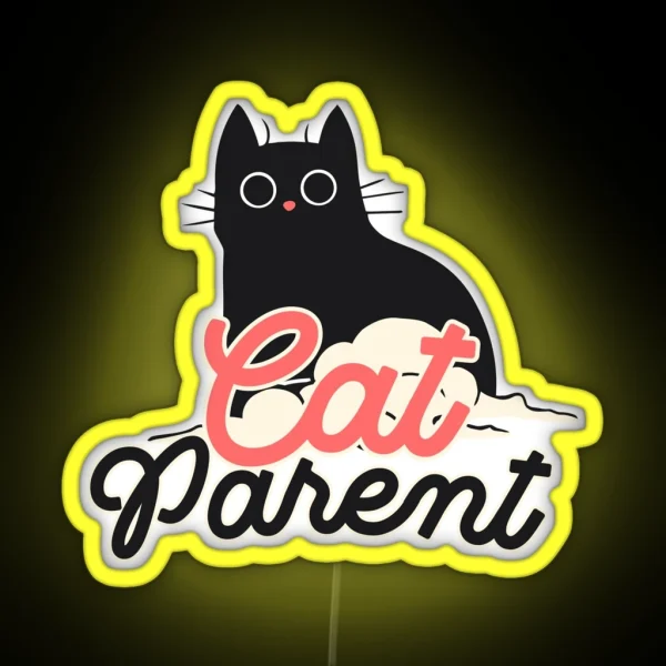 Cat Parent RGB Neon Sign