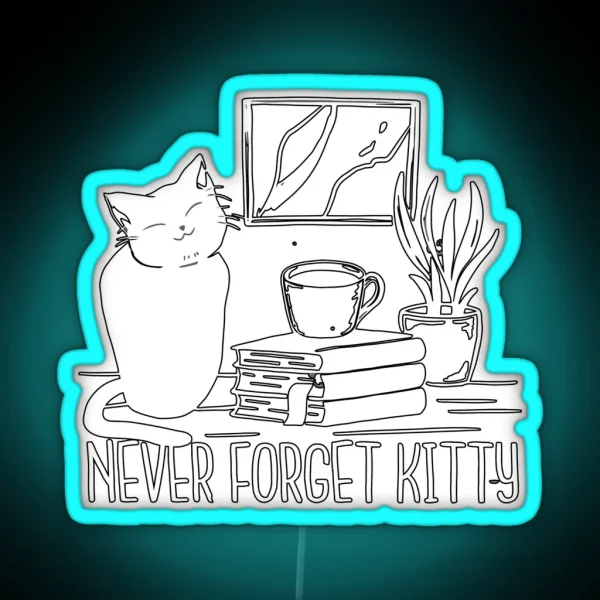 Cat Person RGB Neon Sign