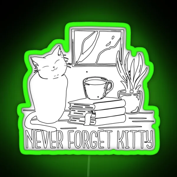Cat Person RGB Neon Sign