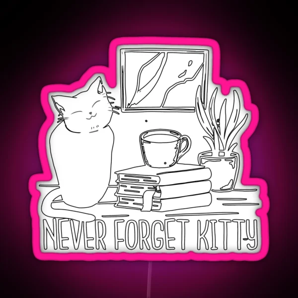 Cat Person RGB Neon Sign