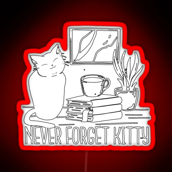 Cat Person RGB Neon Sign