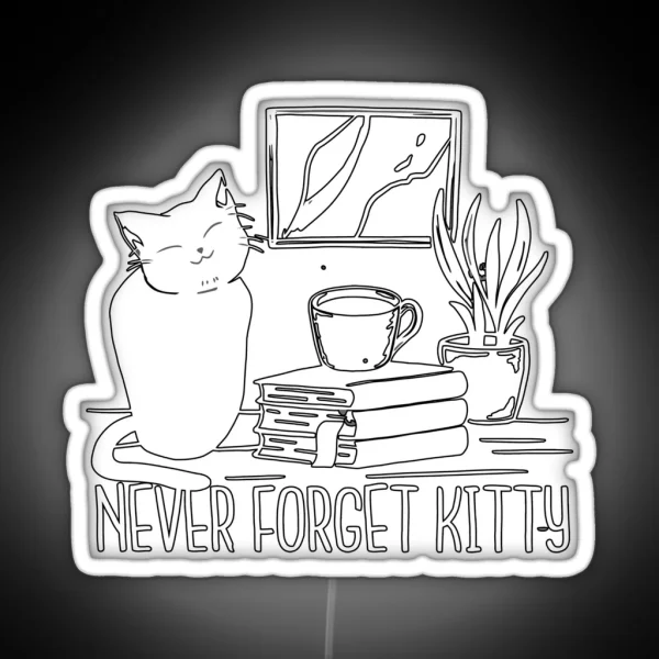 Cat Person RGB Neon Sign