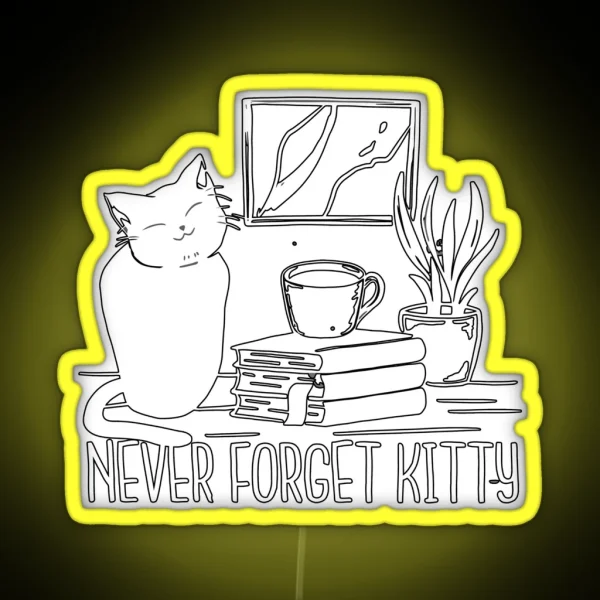 Cat Person RGB Neon Sign