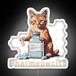 Cat Pharmacist RGB Neon Sign