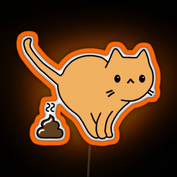 Cat Poo RGB Neon Sign