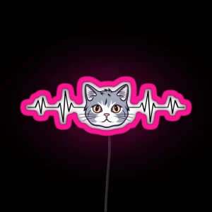 Cat Pulse RGB Neon Sign