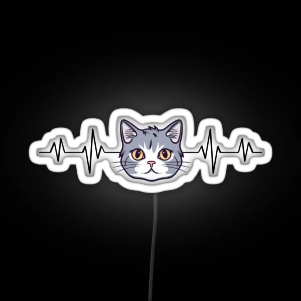 Cat Pulse RGB Neon Sign