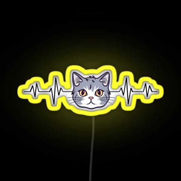 Cat Pulse RGB Neon Sign