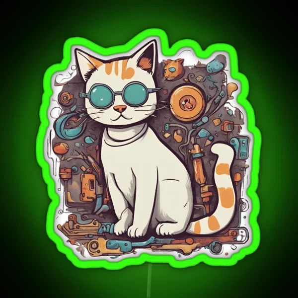 Cat RGB Neon Sign