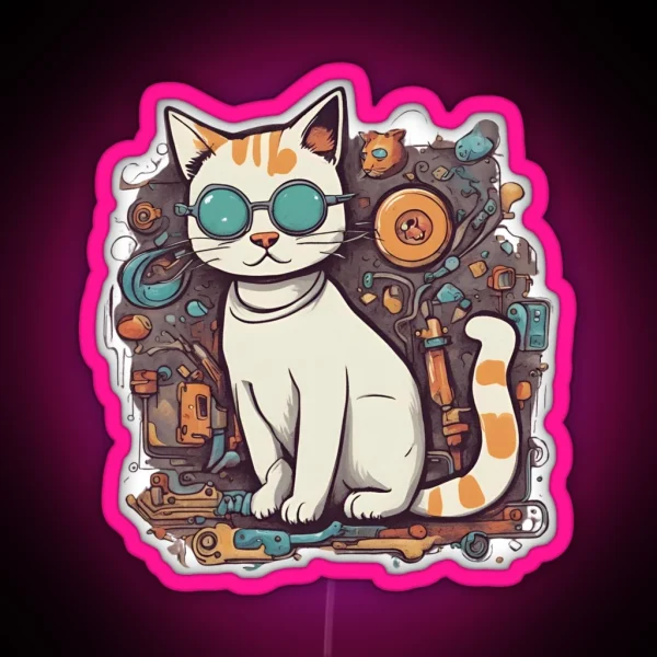 Cat RGB Neon Sign