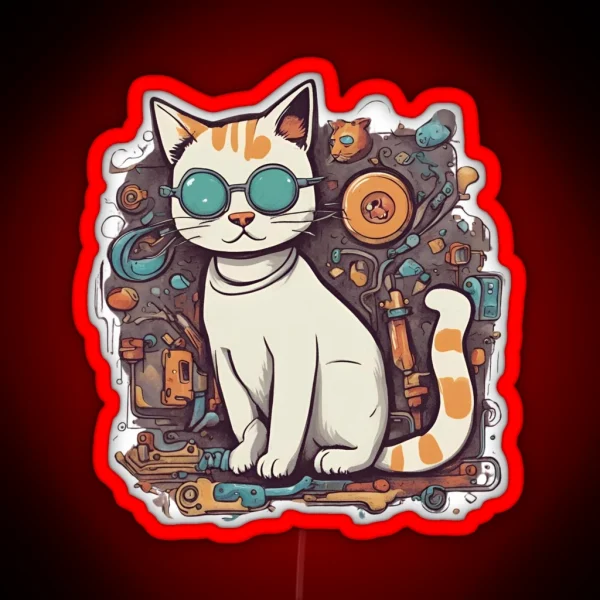 Cat RGB Neon Sign