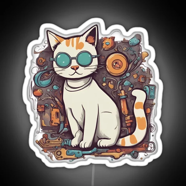 Cat RGB Neon Sign