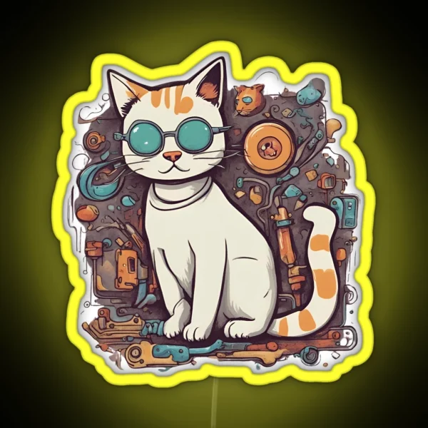 Cat RGB Neon Sign