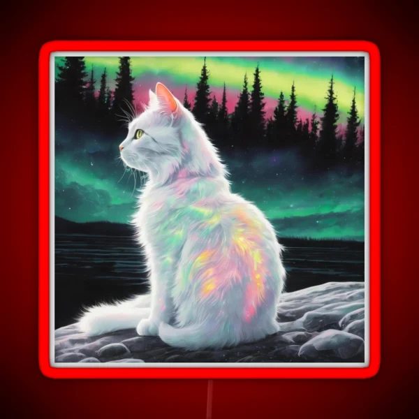 Cat RGB Neon Sign