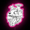 Cat Skull With Mushrooms RGB Neon Sign - Image 6