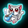 Cat Smoking A Bong RGB Neon Sign - Image 3