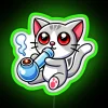 Cat Smoking A Bong RGB Neon Sign - Image 4