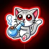 Cat Smoking A Bong RGB Neon Sign - Image 2