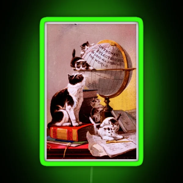 Cat World RGB Neon Sign