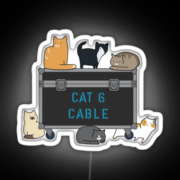 CAT6 Cable Crate RGB Neon Sign