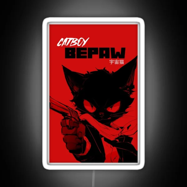 Catboy Bepaw Gear RGB Neon Sign
