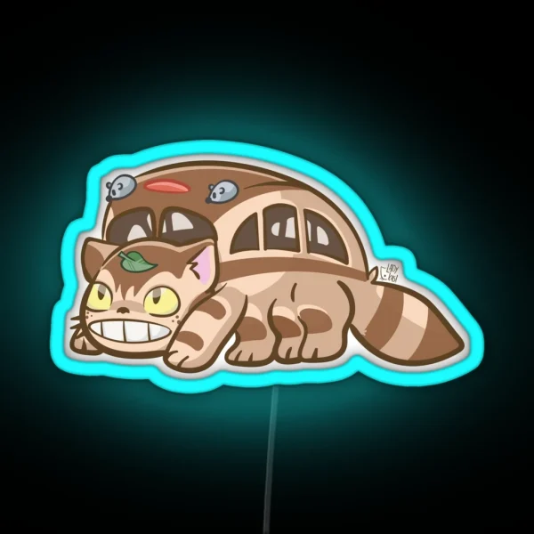 Catbus My Neighbor Totoro RGB Neon Sign