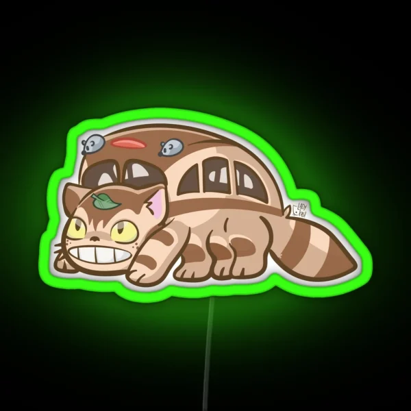 Catbus My Neighbor Totoro RGB Neon Sign