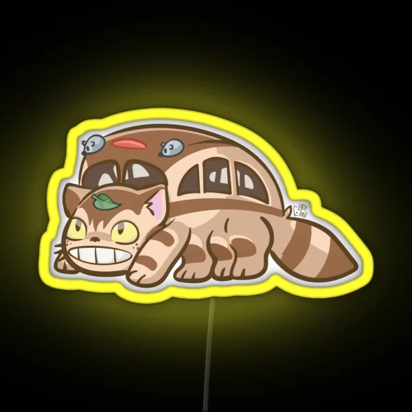 Catbus My Neighbor Totoro RGB Neon Sign