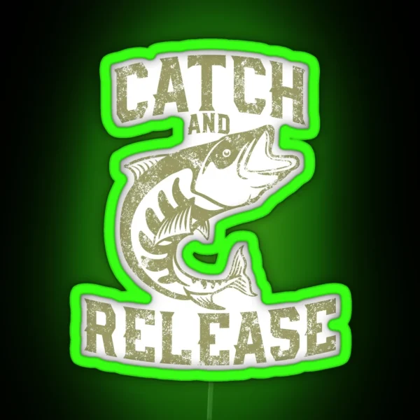 Catch And Release The Big Fish RGB Neon Sign