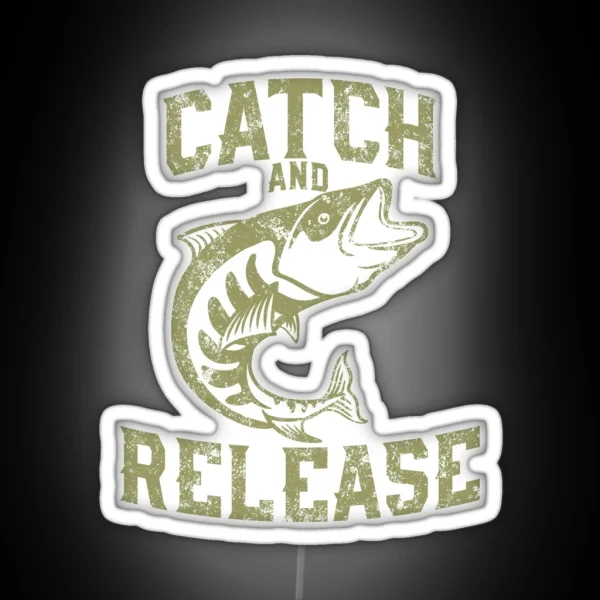 Catch And Release The Big Fish RGB Neon Sign