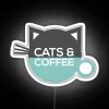 Cats And Coffee RGB Neon Sign - Image 4