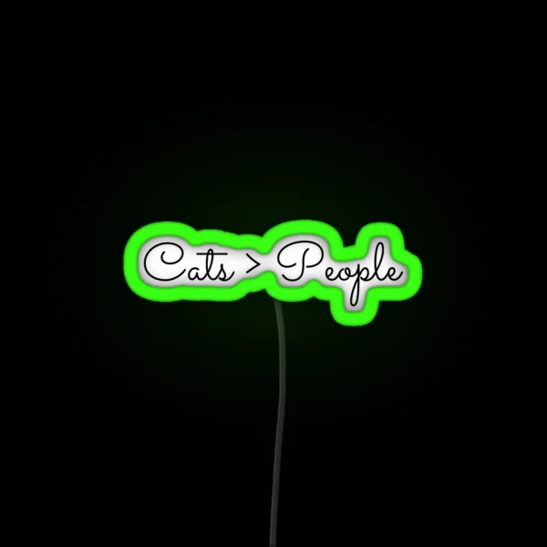 Cats People RGB Neon Sign