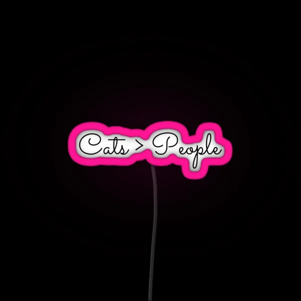 Cats People RGB Neon Sign